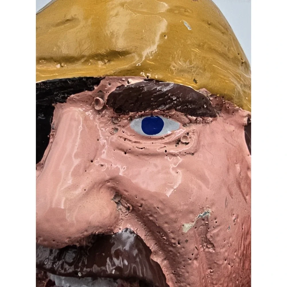 Whack Whac A Mole Arcade Head Pirate Eyepatch Carnival Part Folk Art Industrial